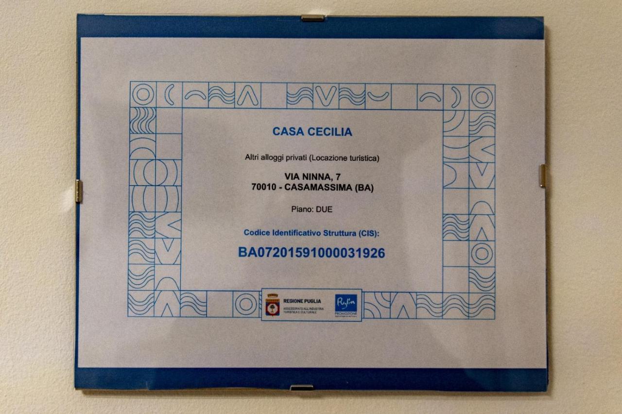 Casa Cecilia Daire Casamassima Dış mekan fotoğraf